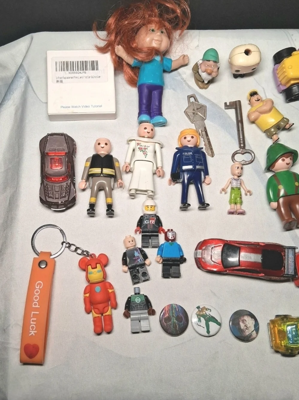 Toy Junk Drawer Lot : lego mini figs hot wheels toy trinkets and More